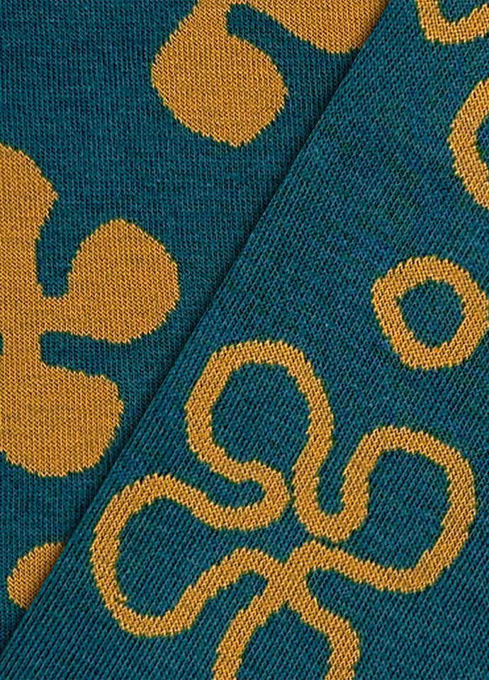 豐盛花簇不對稱設計長襪